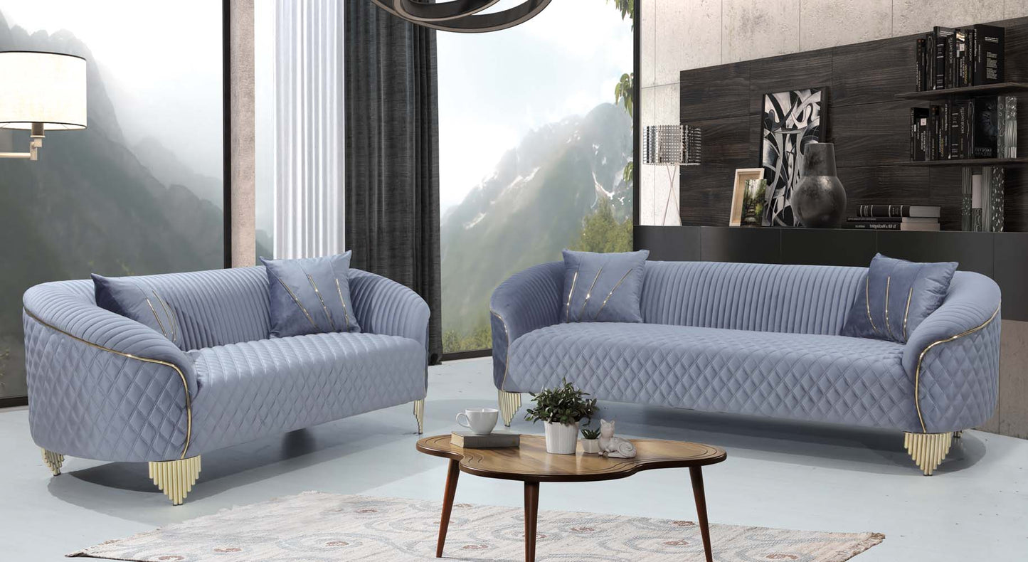 Rome Sofa and Love Grey