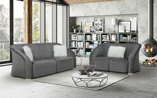 Singapore 3Pc Sofa Set Grey